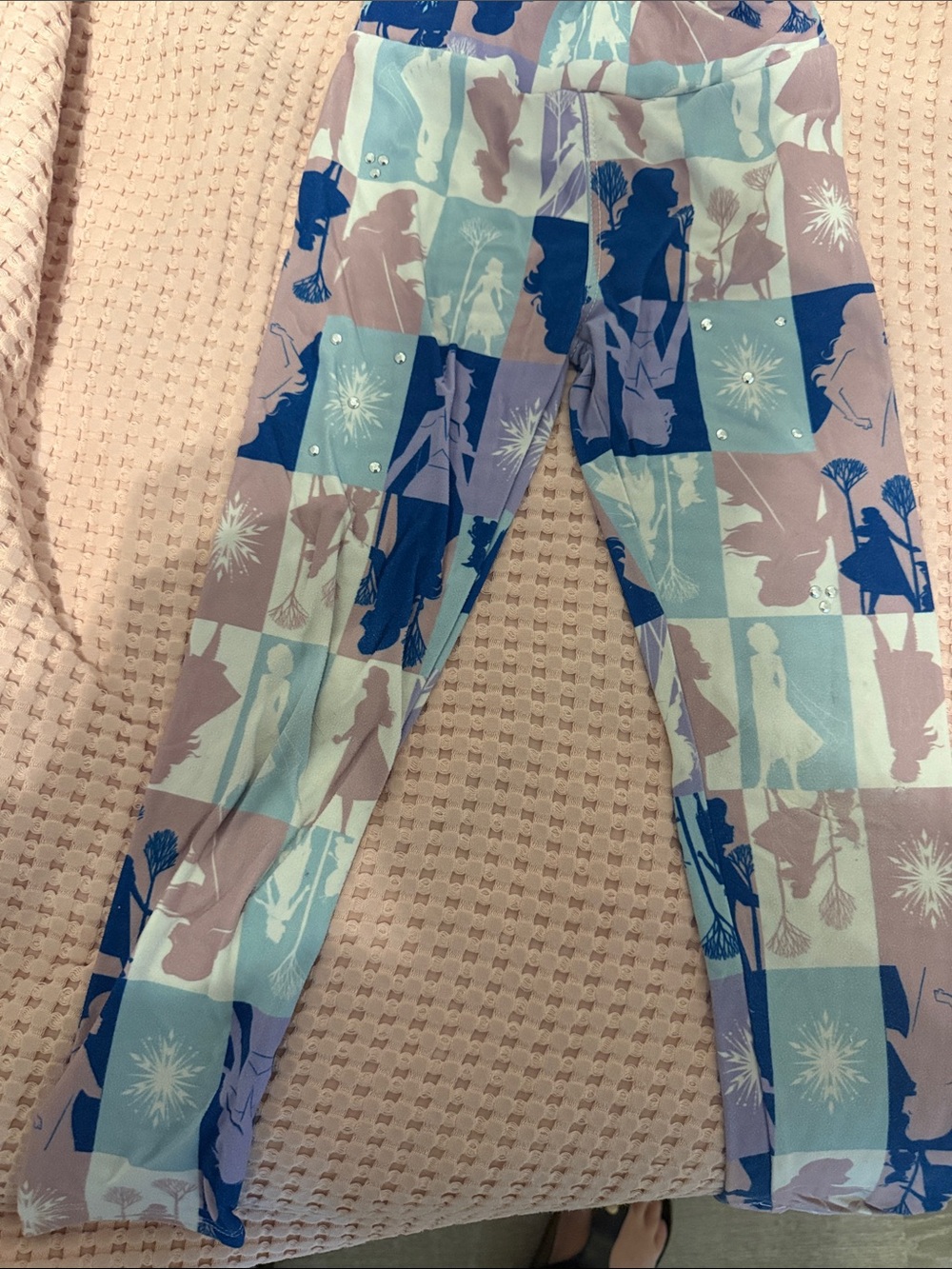 Disney Store Girls Frozen 2 Leggings with rhinestones